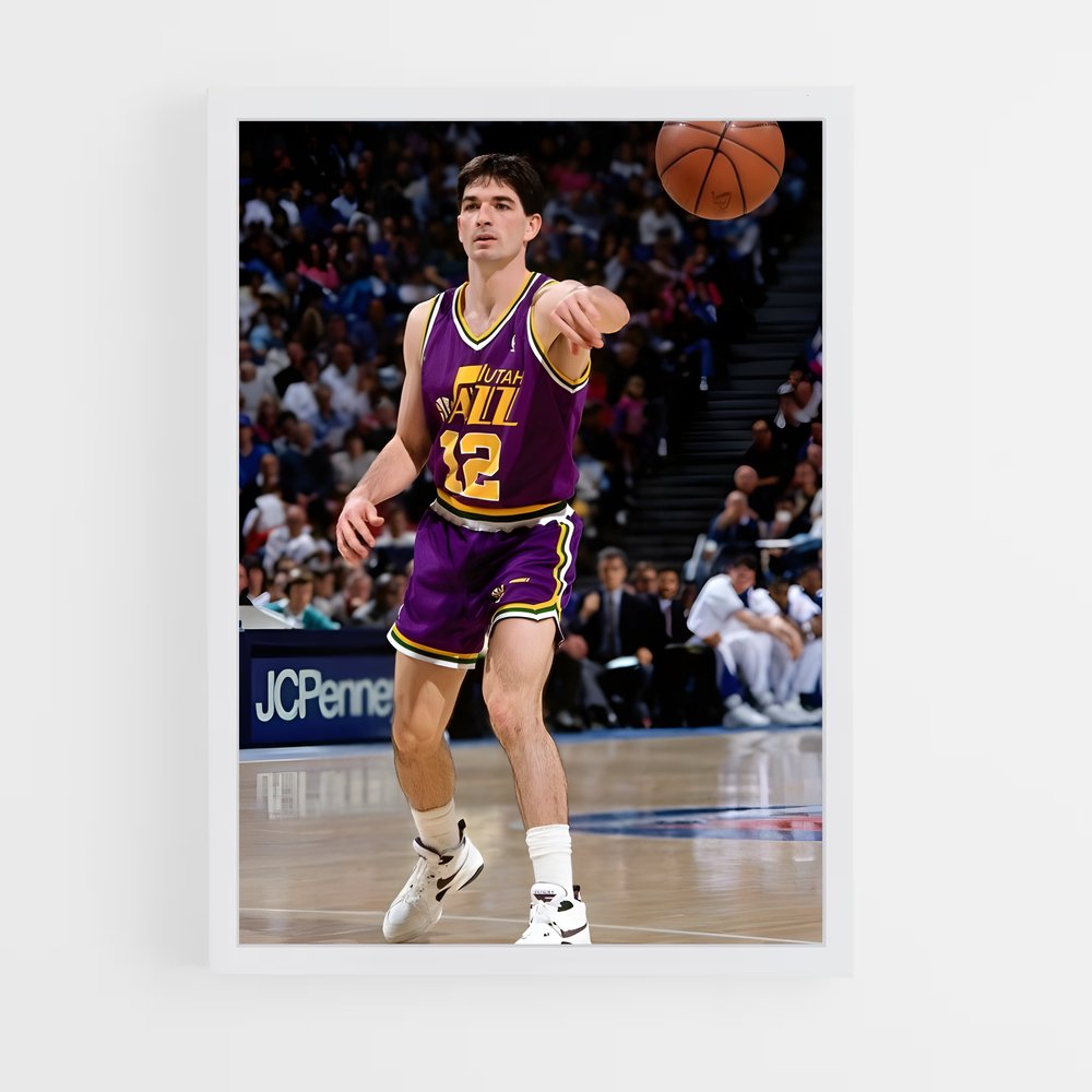 Poster Magic Purple – affiche Basketball (vue 3)